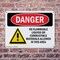 Signmission No Flammable Liquids Combustible Materials Danger Sign, Plastic, 10in W x 7in L, 2PK OS-2PACK-DS-P-710-L-1466 - alternate 6